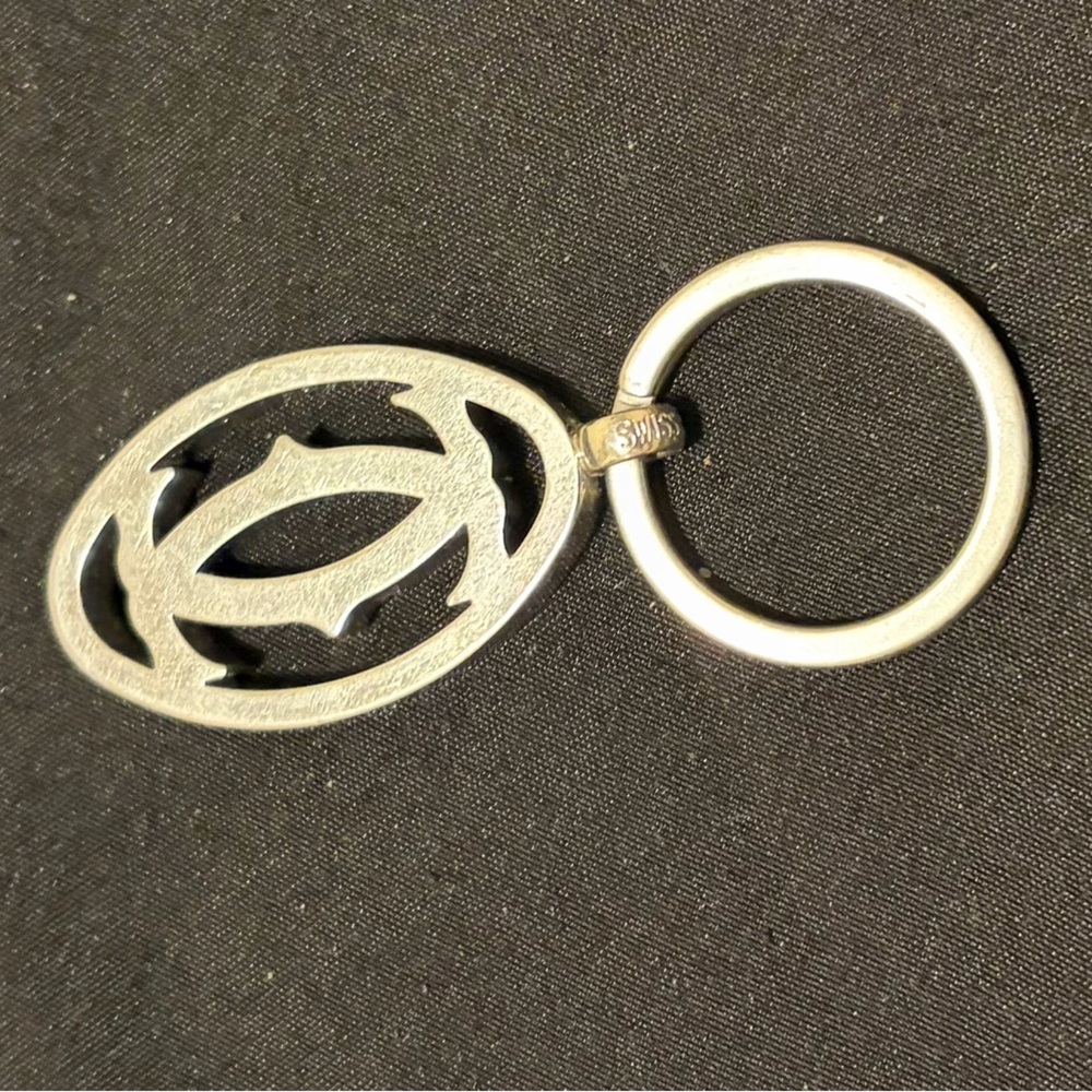 Cartier keychain silver